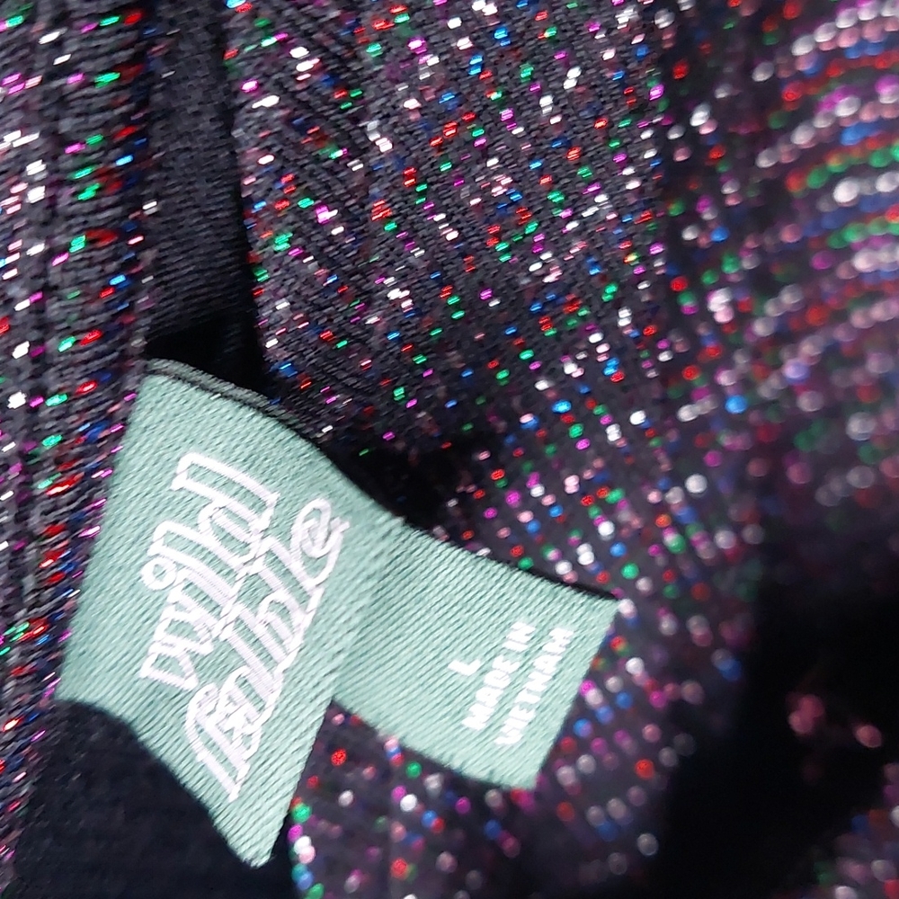 *Worn Once* Wild Fable V-Neck Sparkle Wrap Jumpsuit SZ. L - Picture 4 of 4
